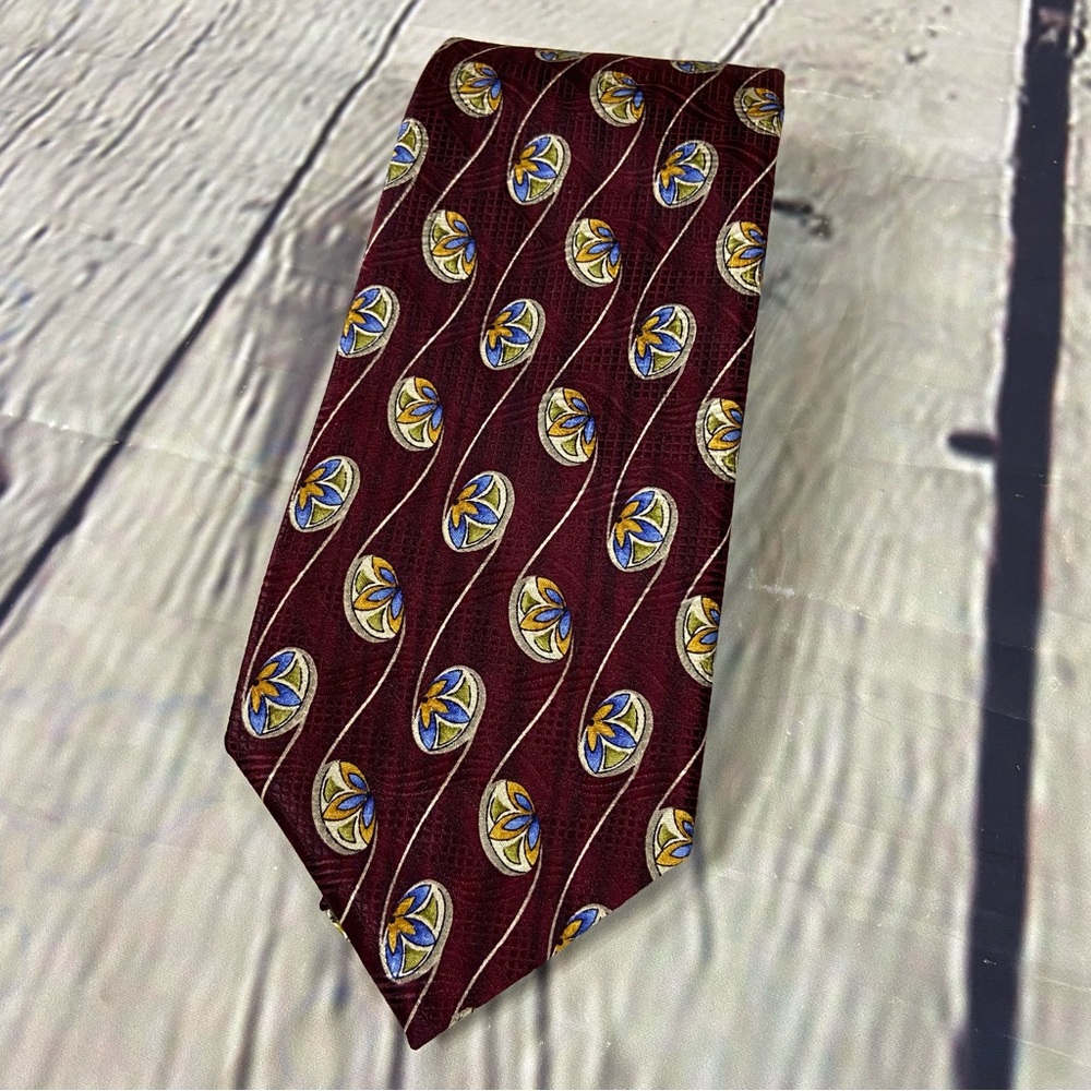 Robert Talbott best of class Nordstrom vintage tie burgundy